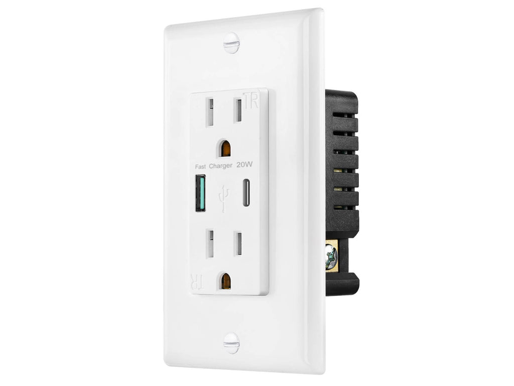 Vimar Idea Type C USB Wall Socket 5V 3A 18W Fast Charge Compatible